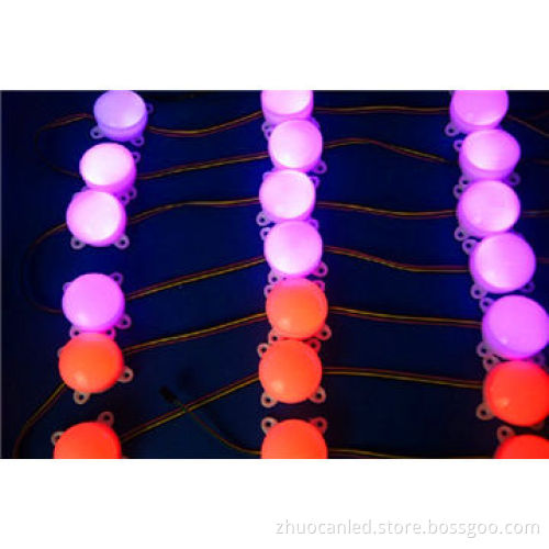 ws2811 50mm 3LEDs 5050 full color LED point light, DC 12V